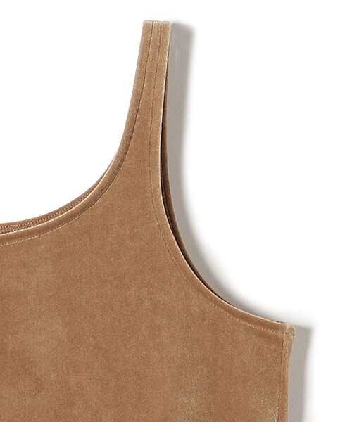 SHIPS（シップス）の「〈手洗い可能〉ベロア タンクトップ（タンクトップ・レディース・ベージュ系その他/ナチュラル/ブラウン・ONE SIZE）」の8枚目の写真