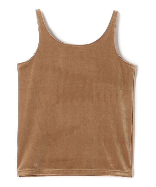 SHIPS（シップス）の「〈手洗い可能〉ベロア タンクトップ（タンクトップ・レディース・ベージュ系その他/ナチュラル/ブラウン・ONE SIZE）」の6枚目の写真