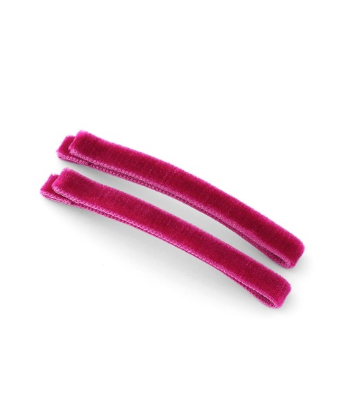 ANEMONE（アネモネ）の「ベロアヘアピン[2本セット]（ヘアピン・レディース・ブラウン/カーキ/ライトピンク/ブラック/ピンク/ダークグレー/グレー/ネイビー/ブルー/パープル・FREE）」の9枚目の写真