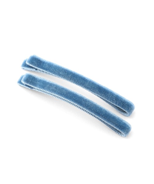 ANEMONE（アネモネ）の「ベロアヘアピン[2本セット]（ヘアピン・レディース・ブラウン/カーキ/ライトピンク/ブラック/ピンク/ダークグレー/グレー/ネイビー/ブルー/パープル・FREE）」の7枚目の写真