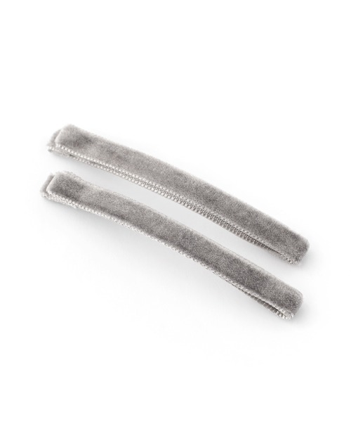 ANEMONE（アネモネ）の「ベロアヘアピン[2本セット]（ヘアピン・レディース・ブラウン/カーキ/ライトピンク/ブラック/ピンク/ダークグレー/グレー/ネイビー/ブルー/パープル・FREE）」の12枚目の写真