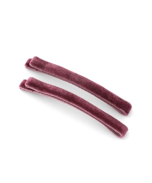 ANEMONE（アネモネ）の「ベロアヘアピン[2本セット]（ヘアピン・レディース・ブラウン/カーキ/ライトピンク/ブラック/ピンク/ダークグレー/グレー/ネイビー/ブルー/パープル・FREE）」の15枚目の写真