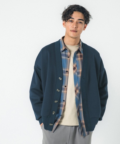 coca(coca)(コカ)の「メンズダンボールカーディガン(カーディガン/ボレロ・メンズ・ブラック/ブラウン/ネイビー/チャコール・L/M)」の1枚目の写真