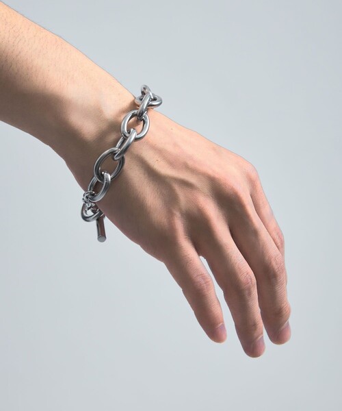 PUBLIC TOKYO(パブリックトウキョウ)の「チェーンブレスレット(ブレスレット・メンズ・シルバー・FREE)」の5枚目の写真