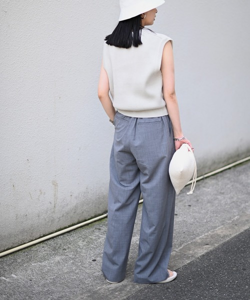 Marient(マリエント)の「Vネックニットベスト(ベスト・レディース・ベージュ/ライトグレー/ブラック・FREE)」の17枚目の写真