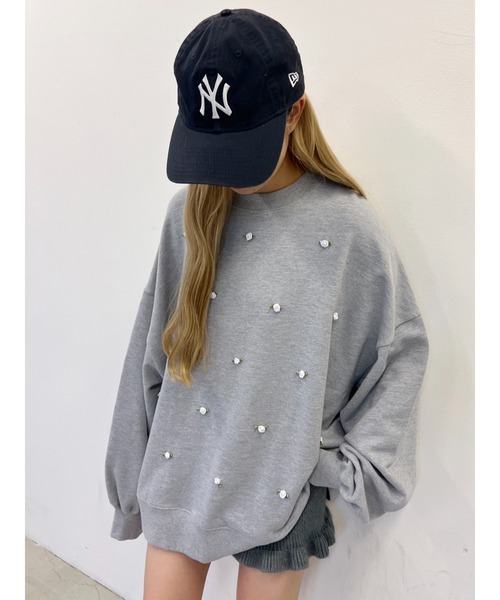 WC(ダブル シー)の「バラポイントビッグスウェット(スウェット・レディース・グレー/ブラック/ホワイト・FREE)」の3枚目の写真