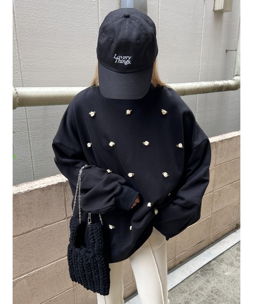 WC(ダブル シー)の「バラポイントビッグスウェット(スウェット・レディース・グレー/ブラック/ホワイト・FREE)」の13枚目の写真