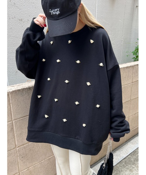 WC(ダブル シー)の「バラポイントビッグスウェット(スウェット・レディース・グレー/ブラック/ホワイト・FREE)」の16枚目の写真