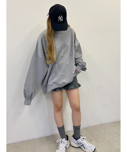 WC(ダブル シー)の「バラポイントビッグスウェット(スウェット・レディース・グレー/ブラック/ホワイト・FREE)」の20枚目の写真