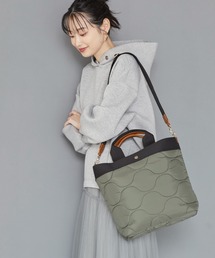 【VERY 10月号掲載】【Breath TOPKAPI/ブレス トプカピ】RIPPLE リプル キルティング 縦型 2way ショルダートートバッグ L 軽量 撥水