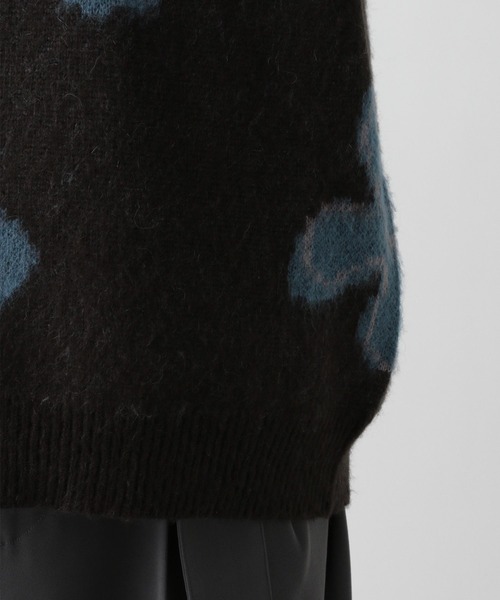 RAGEBLUE（レイジブルー）の「Pattern mohair knit over loose pullover / 総柄/モヘヤニットルーズプルオーバー（ニット/セーター・メンズ・ブラック系その他3/ブラウン系その他2/ブラック/ブラウン/ブルー/ブラック系その他2/ブラウン系その他3・MEDIUM/LARGE）」の20枚目の写真