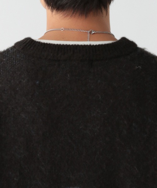 RAGEBLUE（レイジブルー）の「Pattern mohair knit over loose pullover / 総柄/モヘヤニットルーズプルオーバー（ニット/セーター・メンズ・ブラック系その他3/ブラウン系その他2/ブラック/ブラウン/ブルー/ブラック系その他2/ブラウン系その他3・MEDIUM/LARGE）」の21枚目の写真