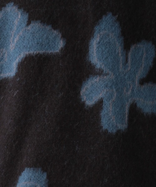 RAGEBLUE（レイジブルー）の「Pattern mohair knit over loose pullover / 総柄/モヘヤニットルーズプルオーバー（ニット/セーター・メンズ・ブラック系その他3/ブラウン系その他2/ブラック/ブラウン/ブルー/ブラック系その他2/ブラウン系その他3・MEDIUM/LARGE）」の22枚目の写真