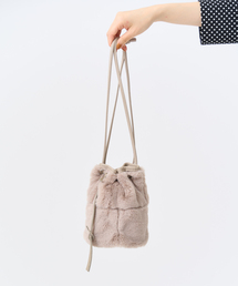 IENA | 【MARCO MASI/マルコマージ】フェイクファーミニバッグ(クラッチバッグ)