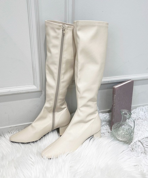 apres jour（アプレジュール）の「アソートロングブーツ【ZOZOTOWN限定アイテム】（ブーツ・レディース・ダークブラウン/ブラック/ブラック系その他/アイボリー・MEDIUM/X-LARGE/SMALL/LARGE）」の2枚目の写真