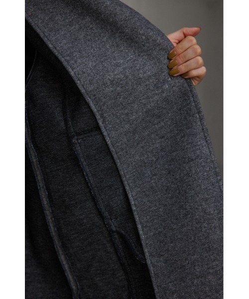 AZUL by moussy（アズールバイマウジー）の「ウールライクロングベスト（ベスト・レディース・グレー/ブラック・FREE）」の22枚目の写真