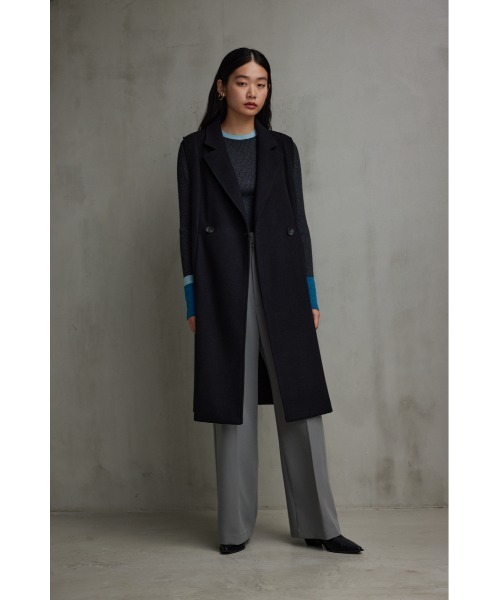 AZUL by moussy（アズールバイマウジー）の「ウールライクロングベスト（ベスト・レディース・グレー/ブラック・FREE）」の7枚目の写真