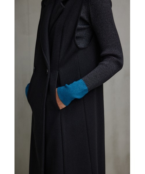 AZUL by moussy（アズールバイマウジー）の「ウールライクロングベスト（ベスト・レディース・グレー/ブラック・FREE）」の13枚目の写真