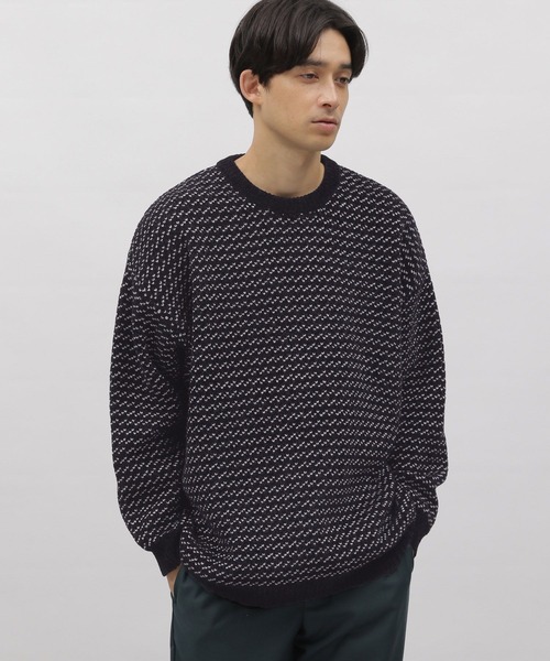 LAKOLE（ラコレ）の「ジガラモールプルオーバー / 903937（ニット/セーター・メンズ・グレー/ブラック/ブルー/オフホワイト・X-LARGE/LARGE/MEDIUM）」の2枚目の写真