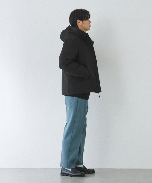+phenix（プラスフェニックス）の「【+phenix / プラスフェニックス】別注 GORE-TEX ダウンブルゾン（ダウンジャケット/コート・メンズ・ベージュ/ブラック・MEDIUM/LARGE/SMALL）」の8枚目の写真