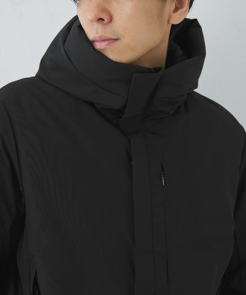 +phenix（プラスフェニックス）の「【+phenix / プラスフェニックス】別注 GORE-TEX ダウンブルゾン（ダウンジャケット/コート・メンズ・ベージュ/ブラック・MEDIUM/LARGE/SMALL）」の12枚目の写真