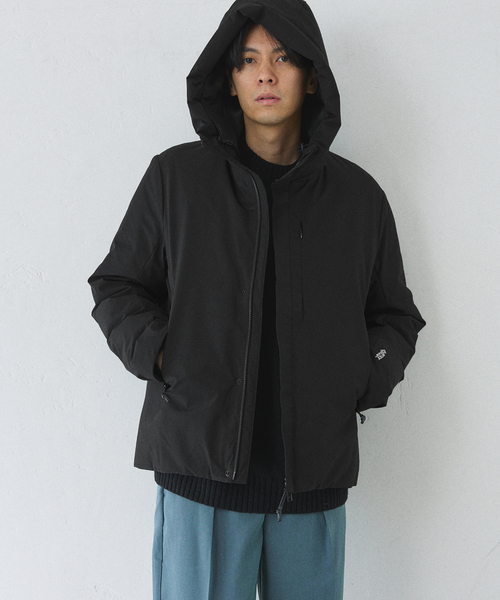 +phenix（プラスフェニックス）の「【+phenix / プラスフェニックス】別注 GORE-TEX ダウンブルゾン（ダウンジャケット/コート・メンズ・ベージュ/ブラック・MEDIUM/LARGE/SMALL）」の16枚目の写真