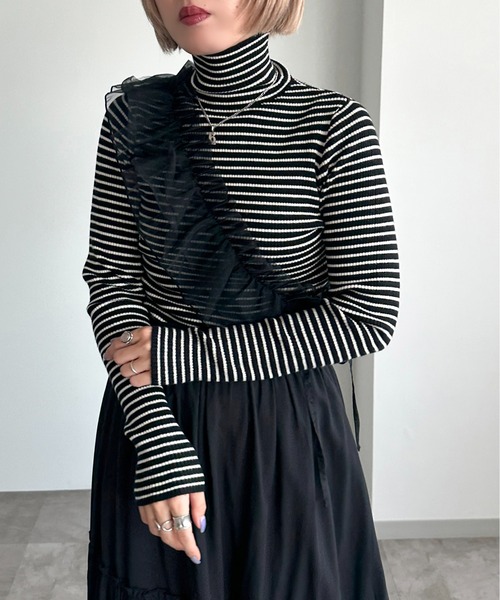 【未使用品】【期間限定お値下げ】ADORE クリアリブタートルネックニット coca（コカ） ニット セーター ＼新色追加／極厚タートルネック