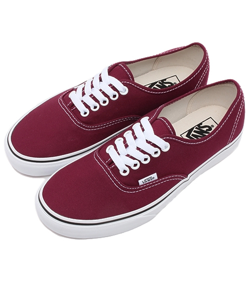 VANS(バンズ)の「【Ciaopanic】【VANS】 AUTHENTIC(スニーカー・レディース・ベージュ/ワインレッド・6/5/7)」の1枚目の写真