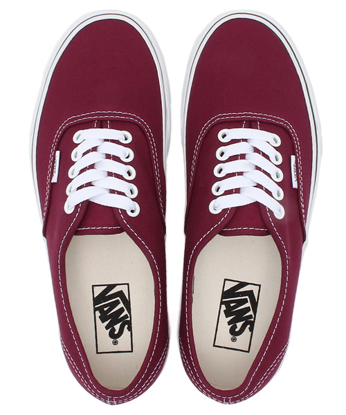 VANS(バンズ)の「【Ciaopanic】【VANS】 AUTHENTIC(スニーカー・レディース・ベージュ/ワインレッド・6/5/7)」の6枚目の写真