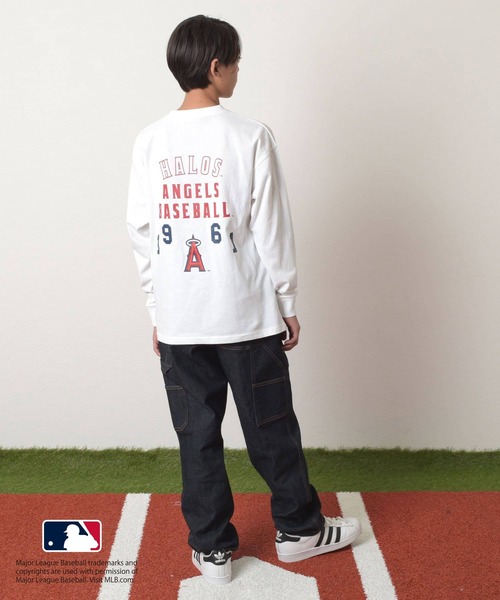 GLAZOS(グラソス)の「【MLB】ロゴプリント長袖Tシャツ(その他トップス・キッズ・ホワイト/グリーン/ブルー/ネイビー/ブラック・140cm/160cm/170cm/150cm)」の6枚目の写真