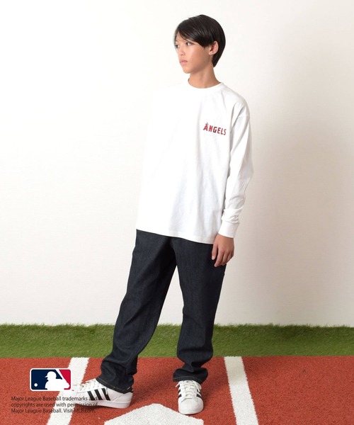 GLAZOS(グラソス)の「【MLB】ロゴプリント長袖Tシャツ(その他トップス・キッズ・ホワイト/グリーン/ブルー/ネイビー/ブラック・140cm/160cm/170cm/150cm)」の7枚目の写真