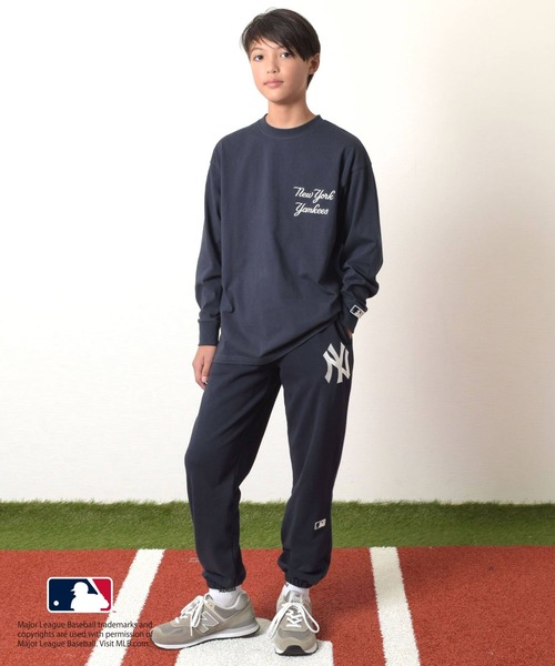 GLAZOS(グラソス)の「【MLB】ロゴプリント長袖Tシャツ(その他トップス・キッズ・ホワイト/グリーン/ブルー/ネイビー/ブラック・140cm/160cm/170cm/150cm)」の11枚目の写真