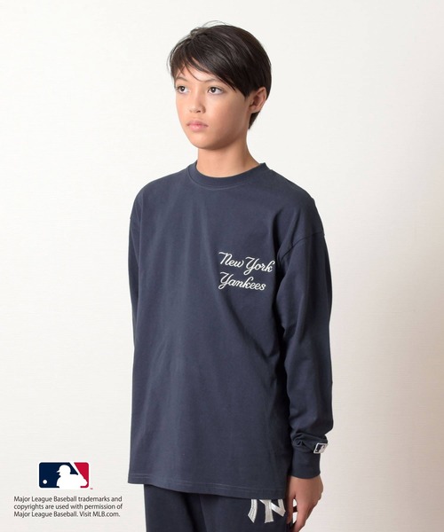 GLAZOS(グラソス)の「【MLB】ロゴプリント長袖Tシャツ(その他トップス・キッズ・ホワイト/グリーン/ブルー/ネイビー/ブラック・140cm/160cm/170cm/150cm)」の12枚目の写真