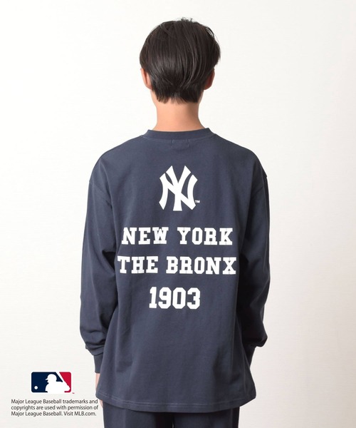 GLAZOS(グラソス)の「【MLB】ロゴプリント長袖Tシャツ(その他トップス・キッズ・ホワイト/グリーン/ブルー/ネイビー/ブラック・140cm/160cm/170cm/150cm)」の13枚目の写真