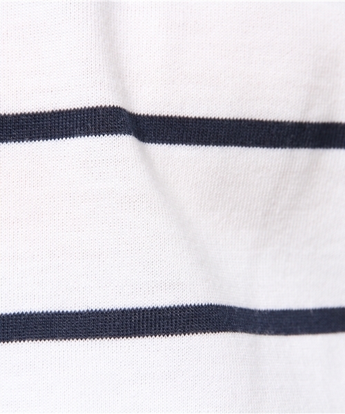 Chico（チコ）の「ボーダーラッフル袖TOPS（Tシャツ/カットソー・レディース・ネイビー/ブラック・FREE）」の5枚目の写真