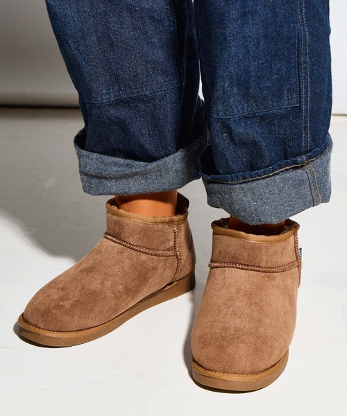 MEI(メイ)の「【 MEI / メイ 】レディース フェイク ムートンブーツ MTN ANKLE BTS(LADIES)(ブーツ・レディース・グレー/キャメル/ベージュ/ブラック/ダークブラウン・M/L/S)」の5枚目の写真