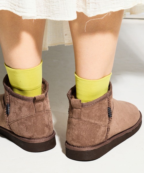 MEI(メイ)の「【 MEI / メイ 】レディース フェイク ムートンブーツ MTN ANKLE BTS(LADIES)(ブーツ・レディース・グレー/キャメル/ベージュ/ブラック/ダークブラウン・M/L/S)」の11枚目の写真