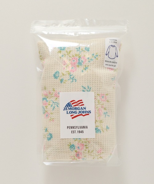 JEMORGAN(ジェーイーモーガン)の「【JEMORGAN / ジェーイーモーガン】ワッフル花柄ラグランロンT(パック入り)(Tシャツ/カットソー・レディース・ブルー系/ピンク系/ブルー系2/パープル系/ピンク系1/パープル系1・FREE)」の10枚目の写真