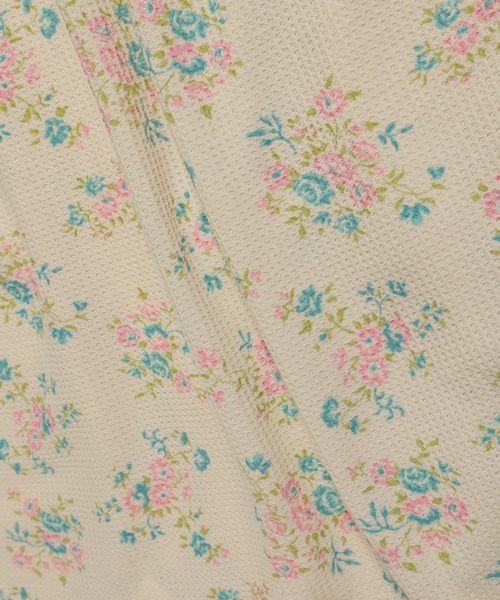 JEMORGAN(ジェーイーモーガン)の「【JEMORGAN / ジェーイーモーガン】ワッフル花柄ラグランロンT(パック入り)(Tシャツ/カットソー・レディース・ブルー系/ピンク系/ブルー系2/パープル系/ピンク系1/パープル系1・FREE)」の12枚目の写真