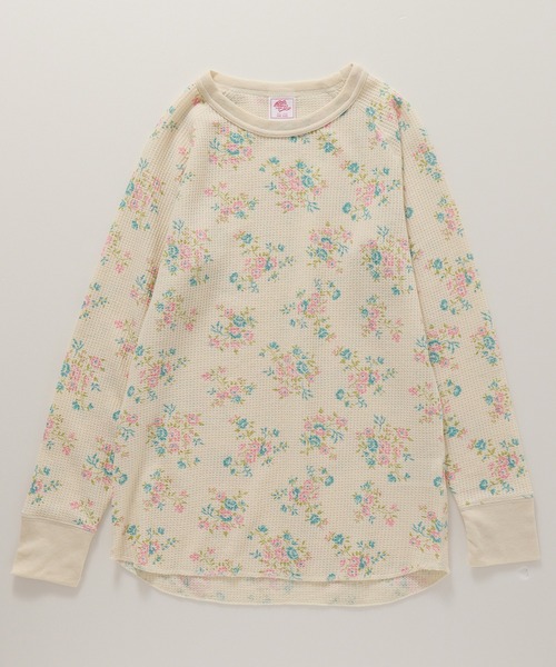 JEMORGAN(ジェーイーモーガン)の「【JEMORGAN / ジェーイーモーガン】ワッフル花柄ラグランロンT(パック入り)(Tシャツ/カットソー・レディース・ブルー系/ピンク系/ブルー系2/パープル系/ピンク系1/パープル系1・FREE)」の8枚目の写真