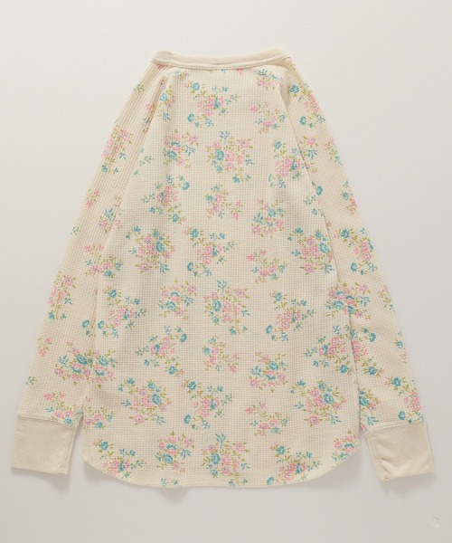 JEMORGAN(ジェーイーモーガン)の「【JEMORGAN / ジェーイーモーガン】ワッフル花柄ラグランロンT(パック入り)(Tシャツ/カットソー・レディース・ブルー系/ピンク系/ブルー系2/パープル系/ピンク系1/パープル系1・FREE)」の9枚目の写真