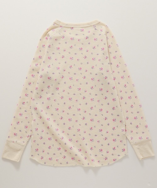 JEMORGAN(ジェーイーモーガン)の「【JEMORGAN / ジェーイーモーガン】ワッフル花柄ラグランロンT(パック入り)(Tシャツ/カットソー・レディース・ブルー系/ピンク系/ブルー系2/パープル系/ピンク系1/パープル系1・FREE)」の7枚目の写真