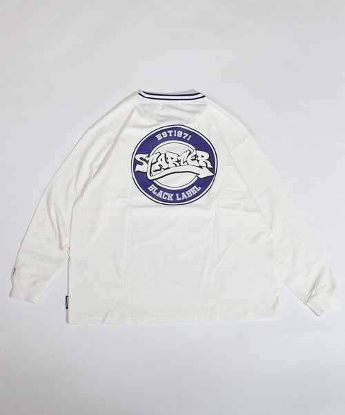 STARTER BLACK LABEL(スターターブラックレーベル)の「STARTER BLACK LABEL 衿リブライン サークルロゴ ロンT(Tシャツ/カットソー・メンズ・ブラック/ホワイト・M/L/XL)」の20枚目の写真