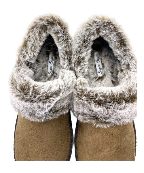 Sugar Sugar（シュガーシュガー）の「【SUGAR SUGARシュガーシュガー】フェイクファースリッポン（スリッポン・レディース・ブラック/ベージュ系その他・LL/S/M/L）」の14枚目の写真