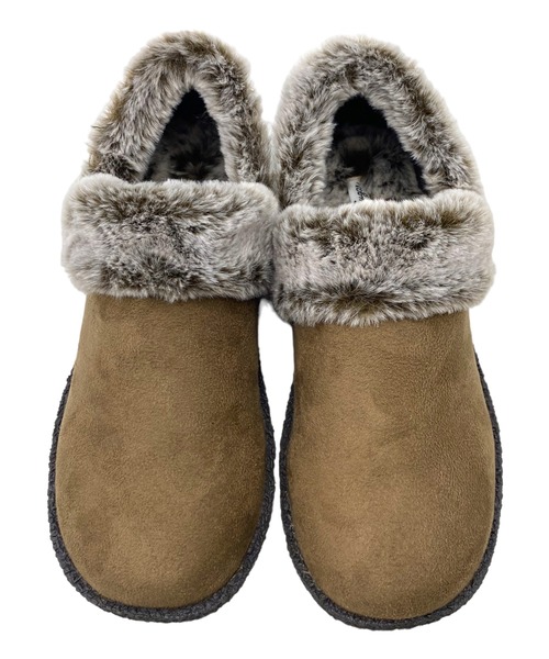 Sugar Sugar（シュガーシュガー）の「【SUGAR SUGARシュガーシュガー】フェイクファースリッポン（スリッポン・レディース・ブラック/ベージュ系その他・LL/S/M/L）」の4枚目の写真