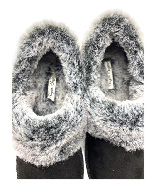 Sugar Sugar（シュガーシュガー）の「【SUGAR SUGARシュガーシュガー】フェイクファースリッポン（スリッポン・レディース・ブラック/ベージュ系その他・LL/S/M/L）」の7枚目の写真