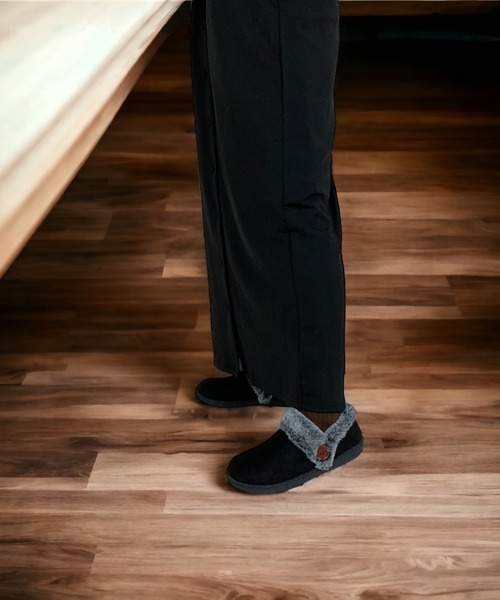 Sugar Sugar（シュガーシュガー）の「【SUGAR SUGARシュガーシュガー】フェイクファースリッポン（スリッポン・レディース・ブラック/ベージュ系その他・LL/S/M/L）」の8枚目の写真