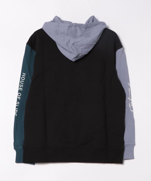 TCSS(ティーシーエスエス)の「HOODIE/Critical Slide(クリティカルスライド)TCSSオーバーサイズシルエットカラーブロッキングプルオーバーフーディ(パーカー・メンズ・ブラック・MEDIUM/LARGE/X-LARGE/SMALL)」の8枚目の写真