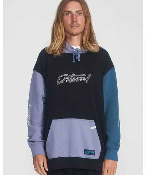 TCSS(ティーシーエスエス)の「HOODIE/Critical Slide(クリティカルスライド)TCSSオーバーサイズシルエットカラーブロッキングプルオーバーフーディ(パーカー・メンズ・ブラック・MEDIUM/LARGE/X-LARGE/SMALL)」の2枚目の写真