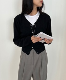Didot.showroom | Vネッククロップドニットカーディガン(カーディガン/ボレロ)